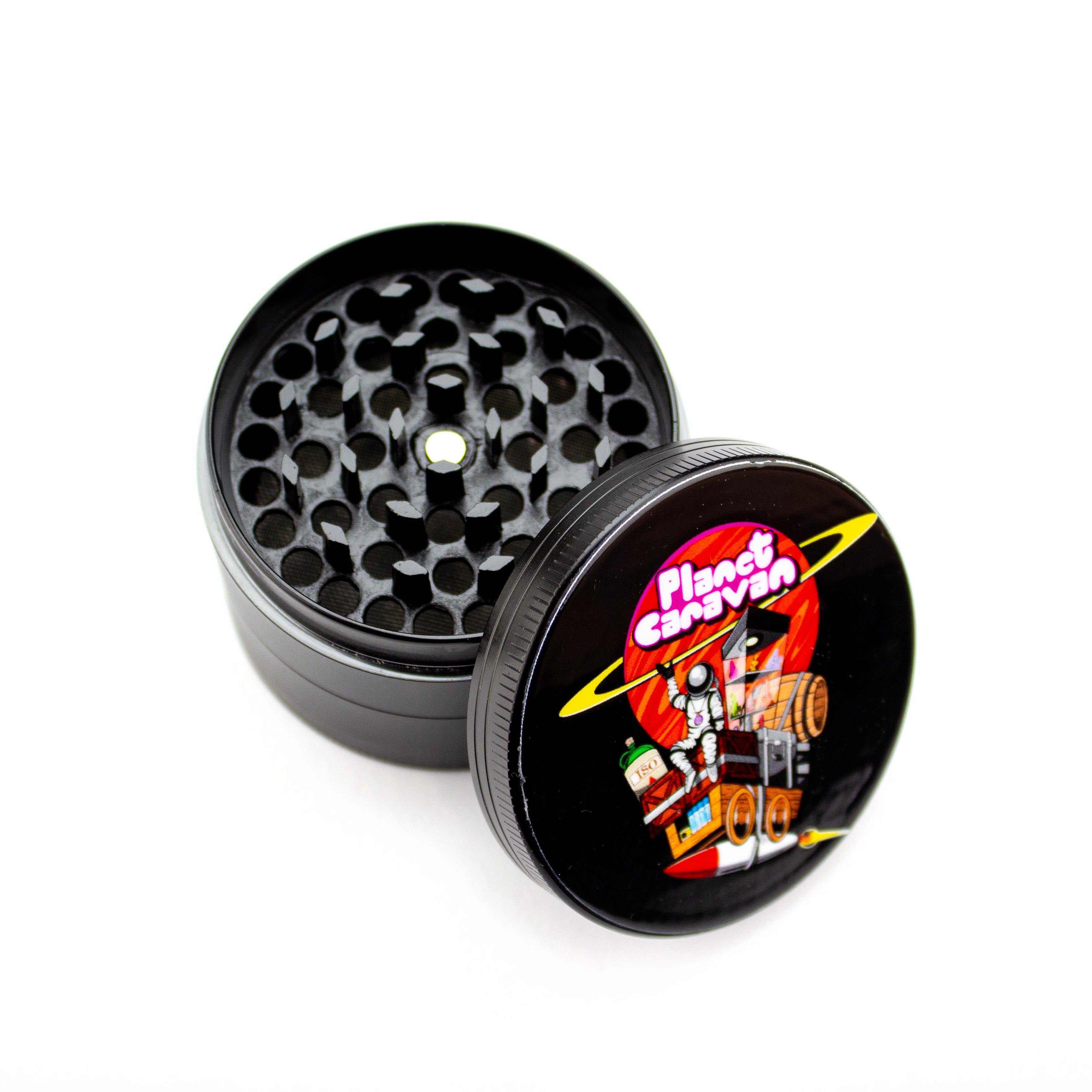 Planet Caravan 4pc Black Stoney Rabbit PC Grinder - Planet Caravan